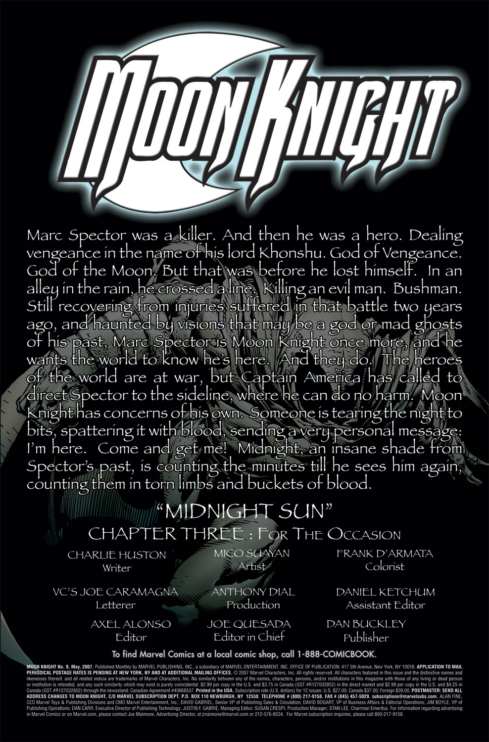 Read online Moon Knight (2006) comic -  Issue #9 - 2