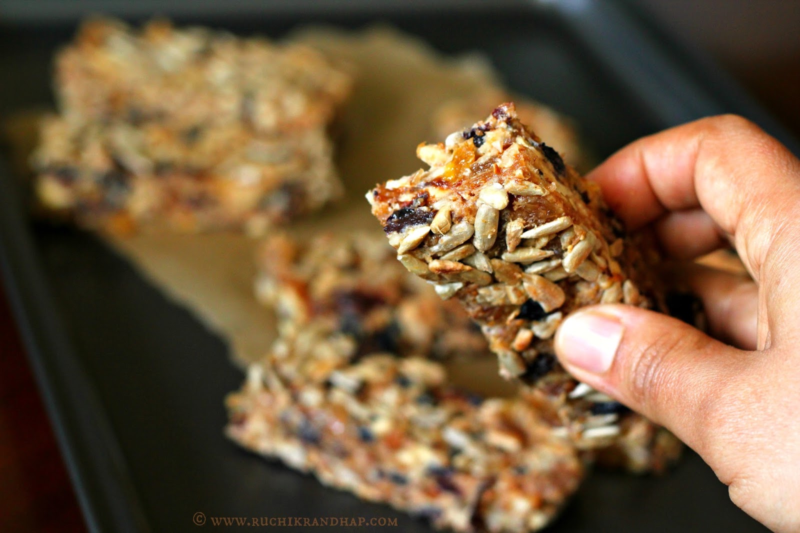 Dry Fruit Snack Bars No Added Sugar! Ruchik Randhap