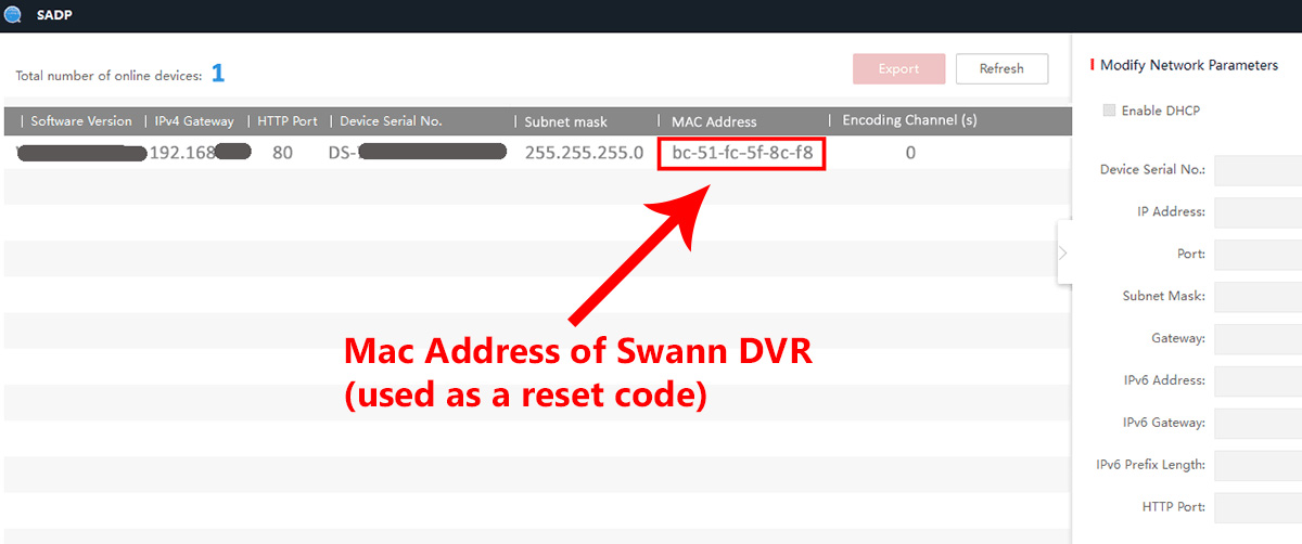 sadp tool swann