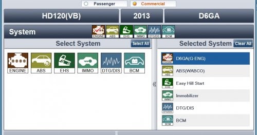 automotive repair: SOFTWARE HYUNDAI GDS COMMERCIAL VEHICLE UPDATE 04/2015