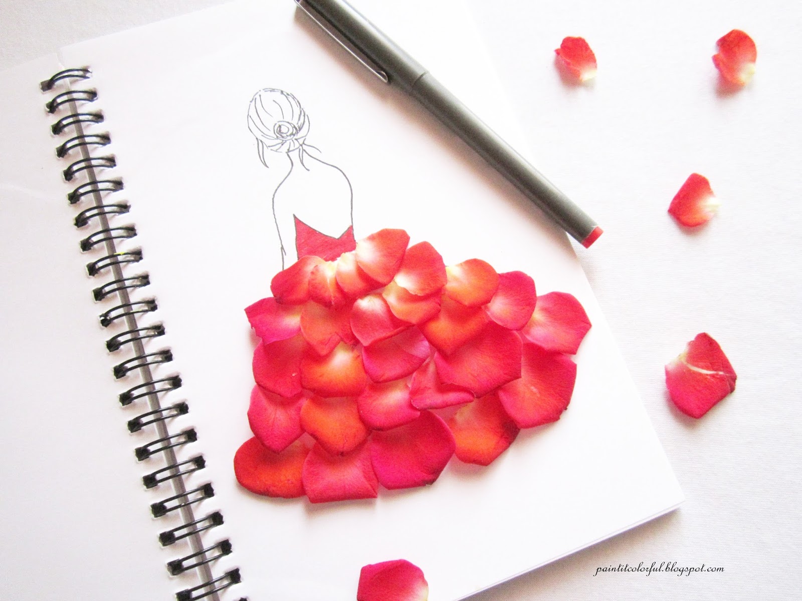 Design Stack A Blog about Art Design and Architecture Nature and Grace  Ciao Design and Draw Dresses with Petals