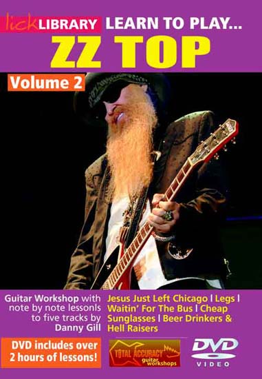 Audio Tutorial: Lick Library - Learn To Play - ZZ Top - Volume 2 - DVDx2 (2013)