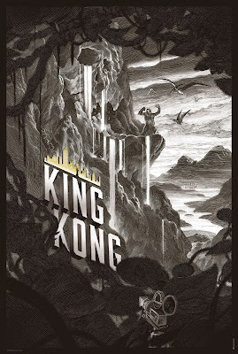 King Kong Standard Edition Sepia Toned Variant Screen Print by Nicolas Delort