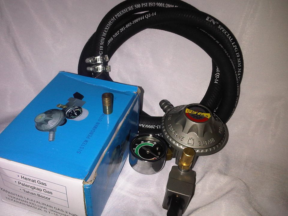 Regulator Safety Lock RICH R 999 M Selang LPG 500 PSI Regulator Safety