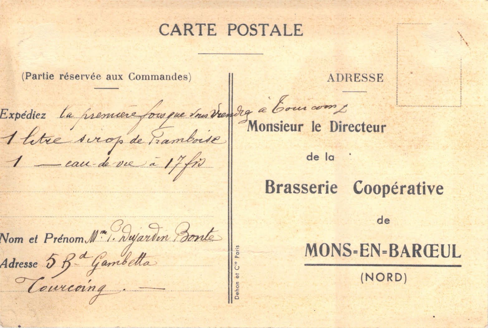 Cartes postales de la Brasserie