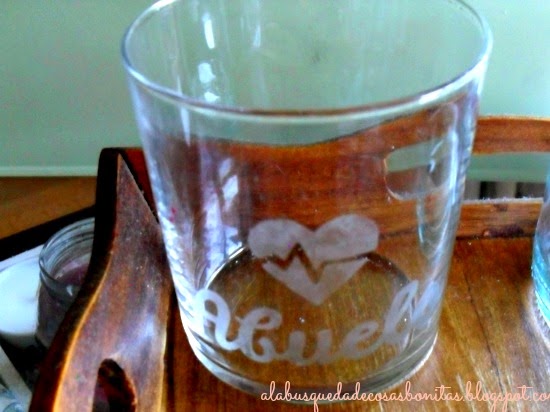 Vasos de cristal grabados