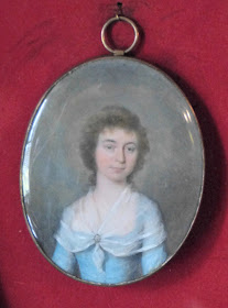 Miniature of Mary Parminter in the Dining Room, A la Ronde