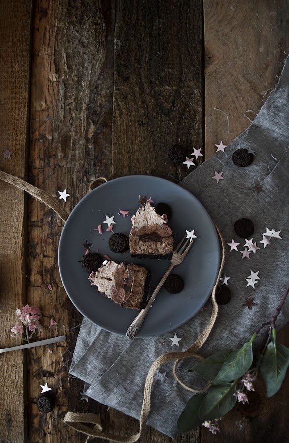Cupcakes cheesecake de chocolate y oreo