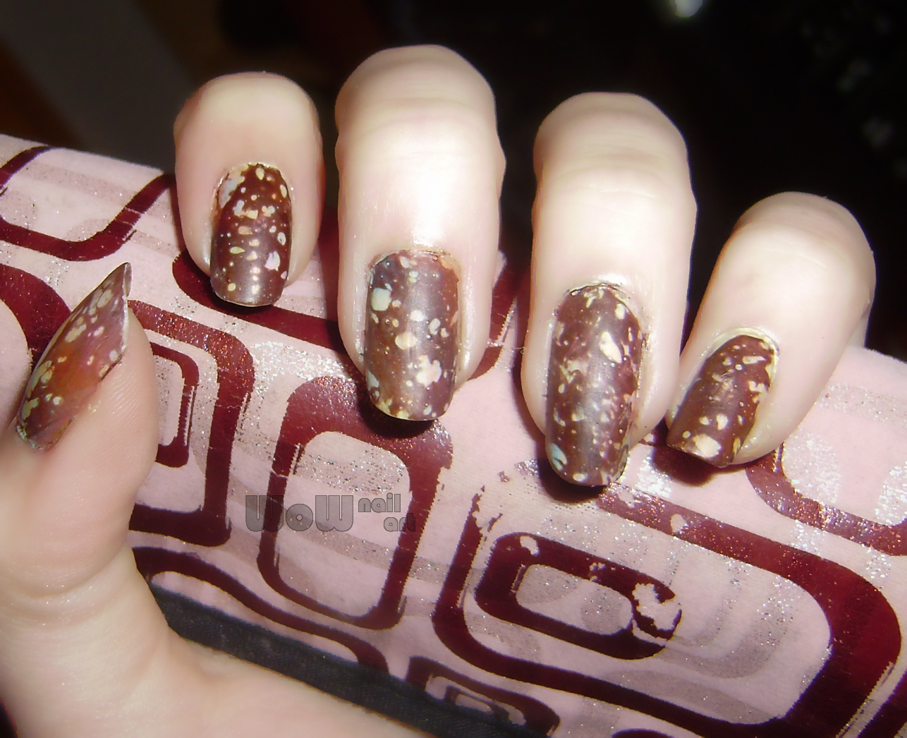 Nail Art Tutorial Granite Nails By IriSR