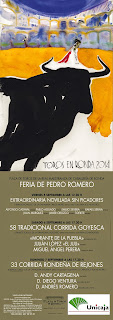 Ronda - Feria de Pedro Romero 2014 - Cartel Taurino