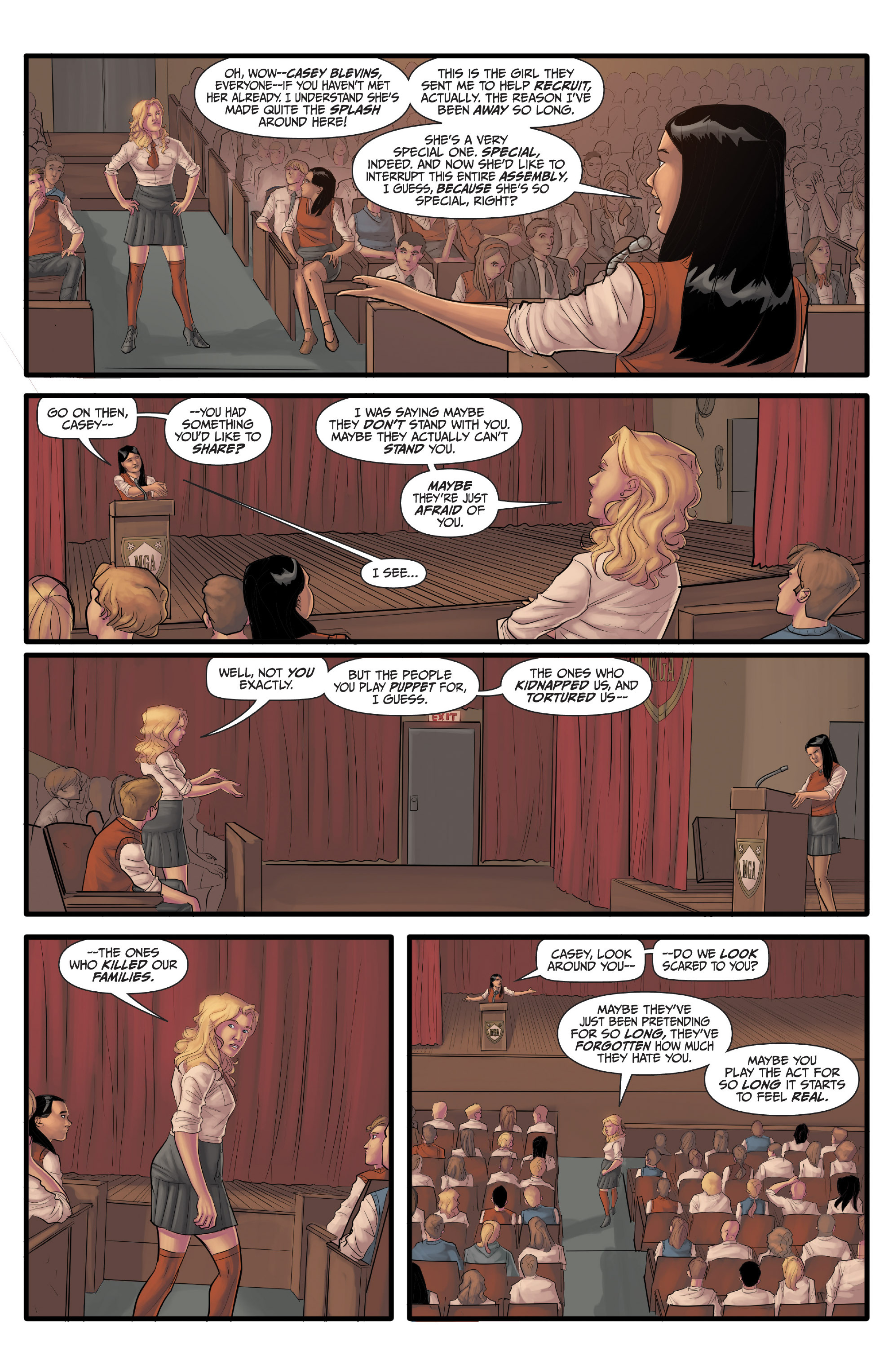 Read online Morning Glories comic -  Issue #42 - 28
