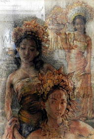 Tiga Gadis Bali karya William Gerard Hofker