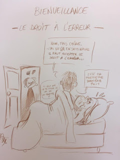 Dessins satiriques réalisés en direct durant un Seminaire SOPRA-STERIA permettant d'orienter un partenariat vers une communication ouverte entre les équipes ©Guillaume Néel