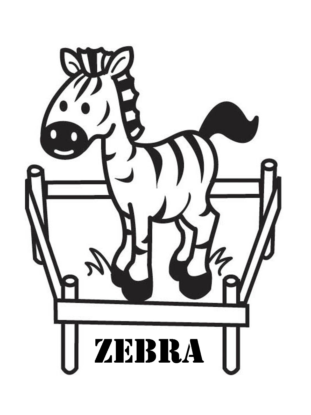 zebra pages for coloring - photo #30