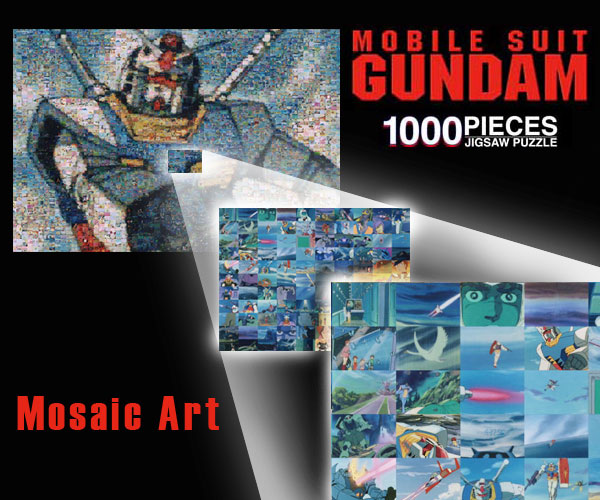 Gundam Mosaic Jigsaw Puzzle for sale at rakuten Gundam Kits
