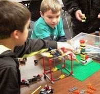 Kids LEGO building at Poolesville Kids LEGO building at Poolesville