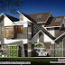 3333 square feet modern sloping roof house