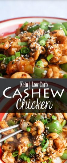 Easy Keto Cashew Chicken