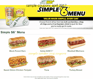 Subway coupons april Subway coupons april