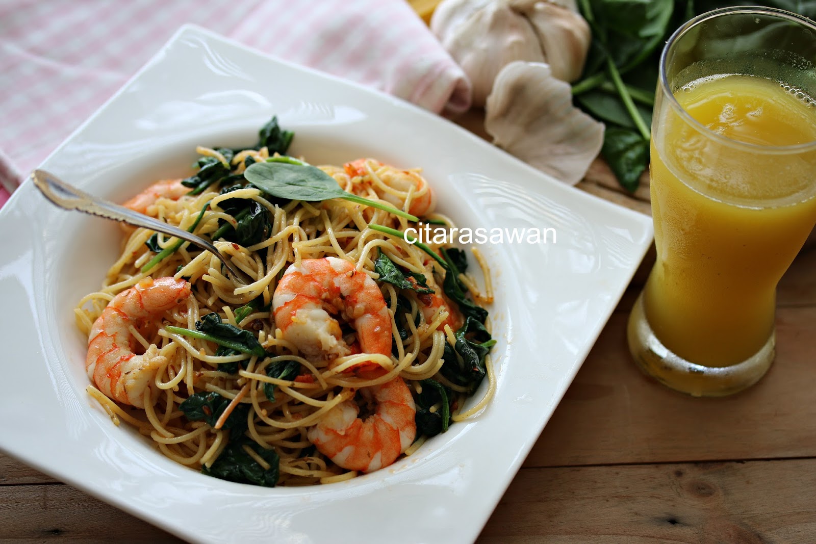 Resipi Spaghetti Aglio Olio Sedap