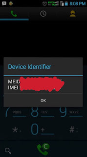 Meid/Imei Null Andromax G2 LE SD6D1U
