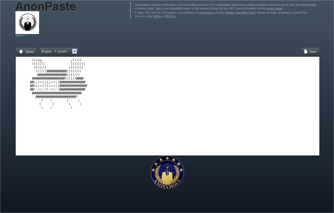 AnonPaste, la alternativa a de Anonymous