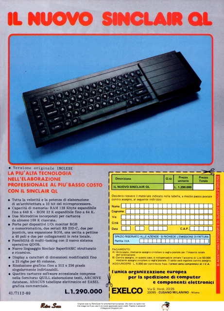 Rétro Scan: Sinclair QL (1985)