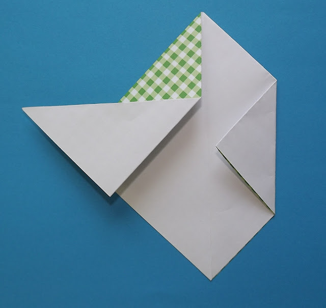 żaglówka, łódka origami