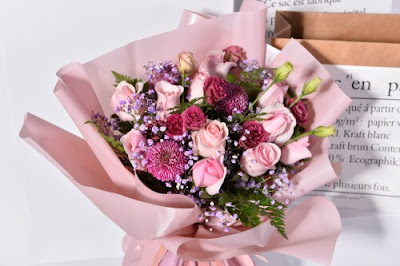 Kertas Buket Bunga / Flower Bouquet Wrapping Paper (Seri FLS Wave)