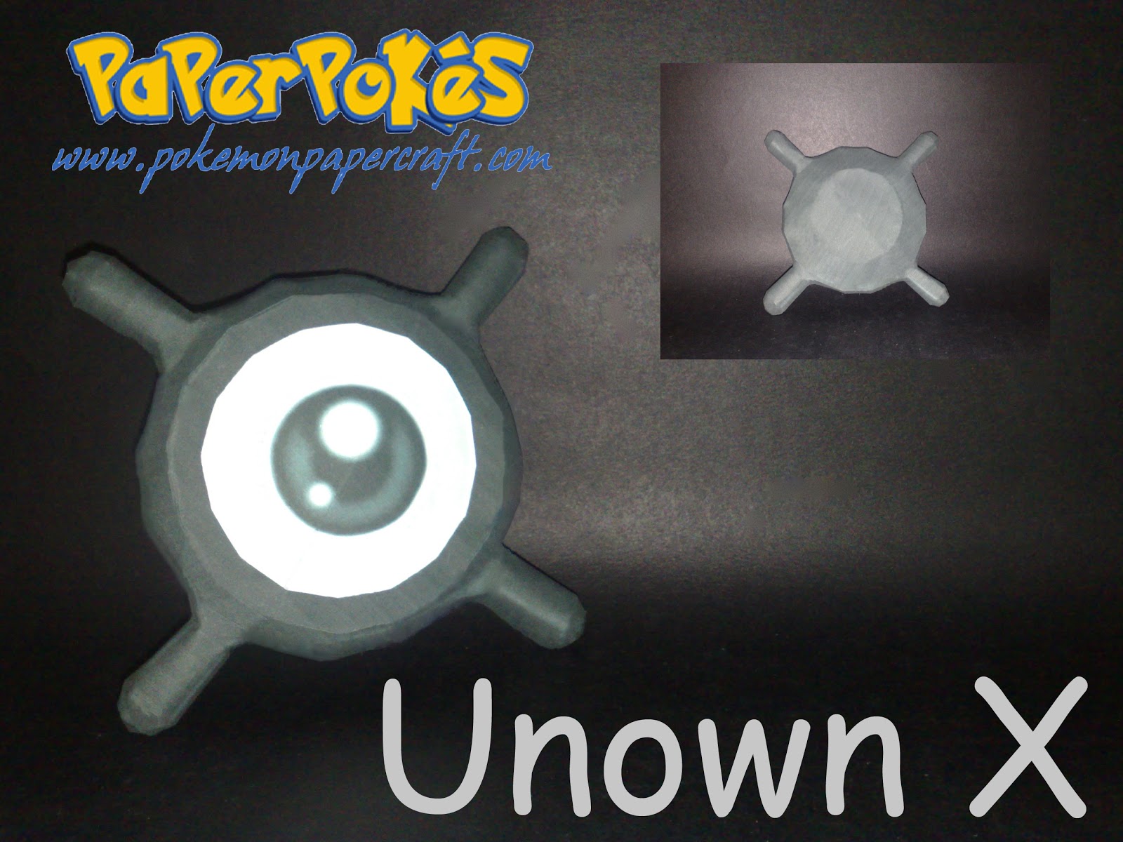 Pokemon Unown X Papercraft