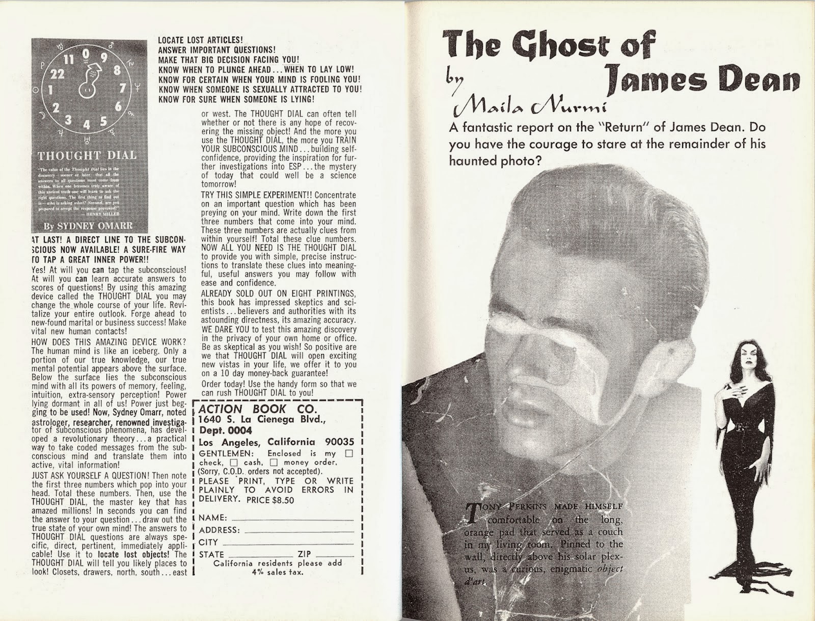 DECAYING HOLLYWOOD MANSIONS: The Ghost of James Dean by Maila Nurmi