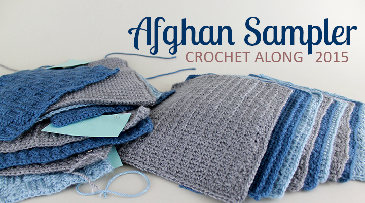 Crochet Along Afghan Sampler 2015 from The Inspired Wren | CAL with 2 squares per month for a complete blanket in one year! Crochet Along Afghan Sampler 2015 from The Inspired Wren | CAL with 2 squares per month for a complete blanket in one year!