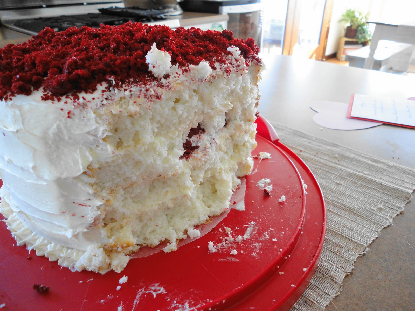 Vanilla Bean Red Velvet Valentine Cake