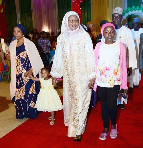 aisha buhari children party aso rock