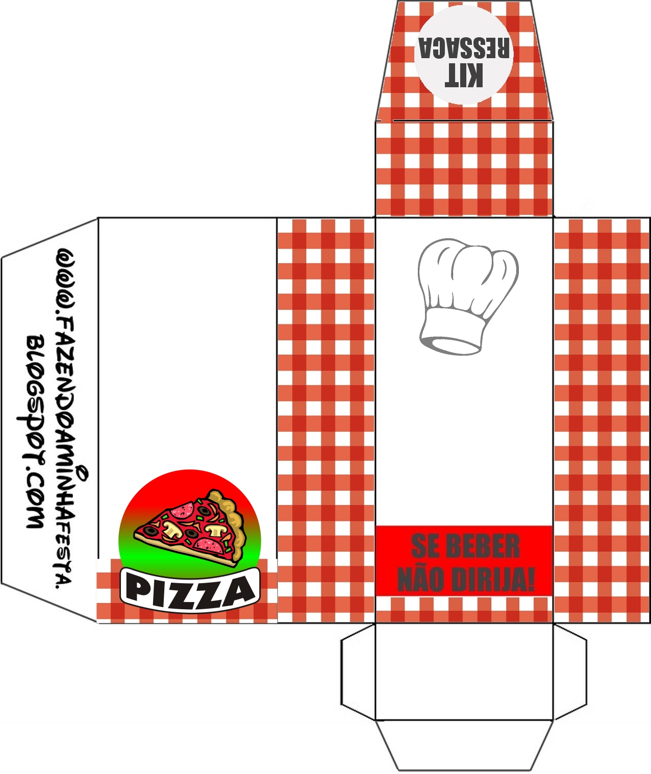 Pizza Party Free Printable Boxes. Oh My Fiesta! in english