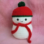 PATRON GRATIS MUÑECO DE NIEVE AMIGURUMI 22092