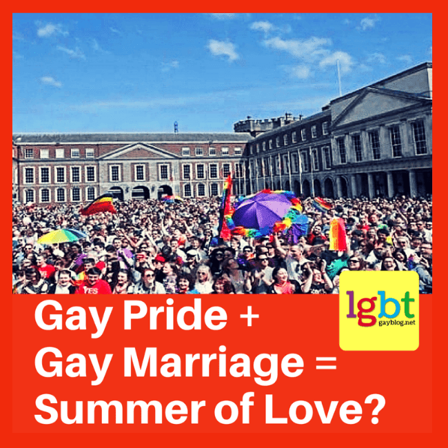 Will this summer be the summer of love? A picture of the crowd gathered in Dublin, Ireland on May 22 , 2015 waiting to hear news about the gay marriage referendum.