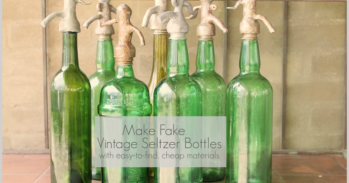 Fake A Vintage Seltzer Bottle Miss Kopy Kat