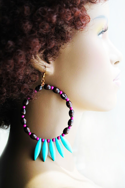 African Hoop Earrings