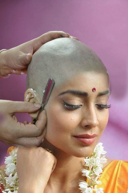 Head Shaved Indians South Indian Actress Sherya Saran Headshaving