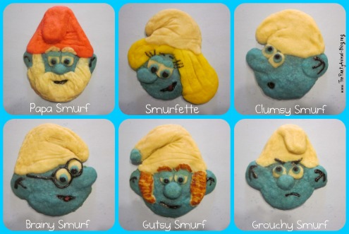 Papa Smurf and Smurfette.  Smurfs, Smurfette, Smurfs party