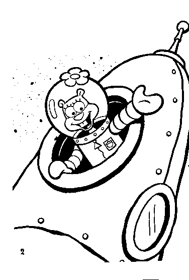 Spongebob and Sandy Coloring Pages