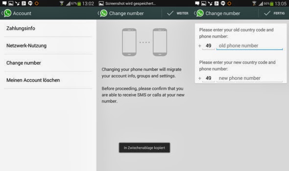 Now change your phone number with the updated WhatsApp for Android smart phones and tablets