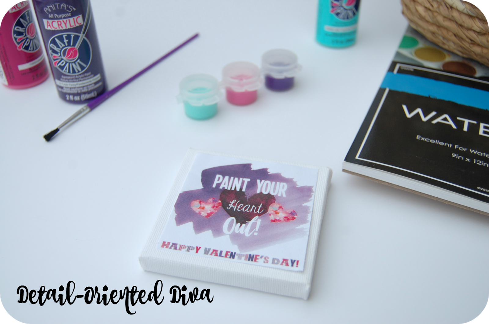 Paint Your Heart Out! FreePrintable Valentine