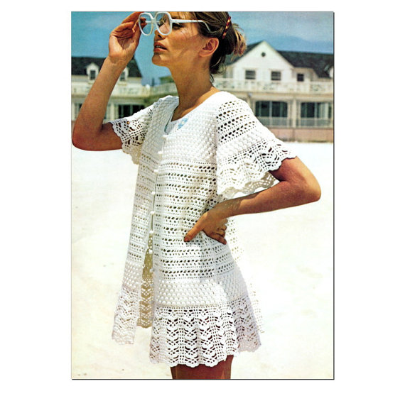 Free Crochet Pattern: Cotton-EaseВ® Beach Cover Up - Lion Brand Yarn