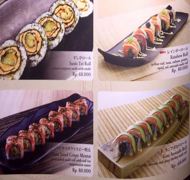 Harga Menu Sushi Tei Kelapa Gading Restoran Jepang