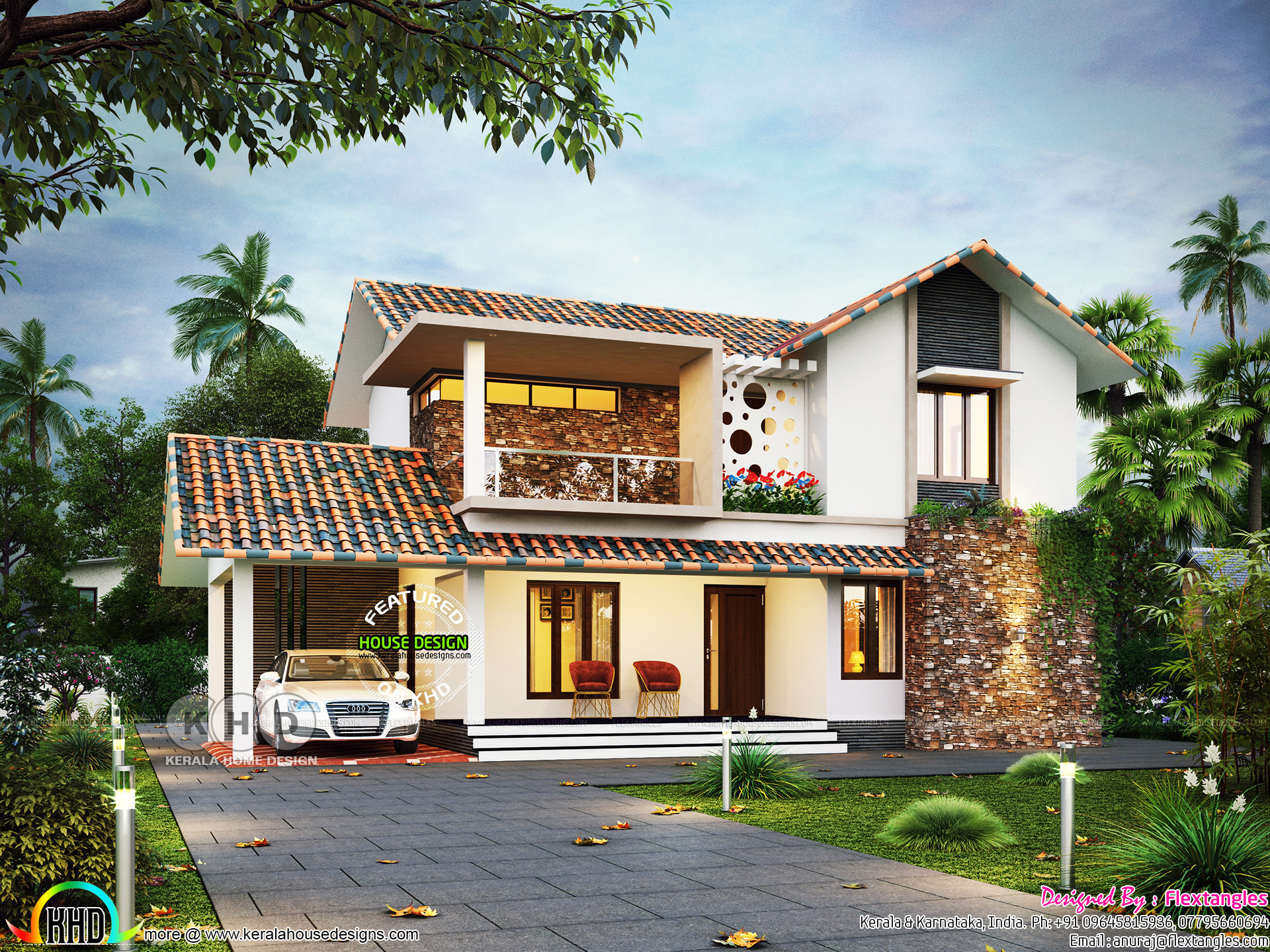 67,000 cost estimated modern contemporary home Kerala Home Design