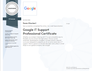 sean mackert google it support certificate