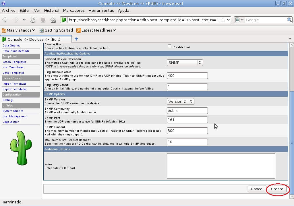 El Rincón del Software: Instalación y Configuración de Cacti en Debian ...