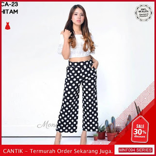 MNF094C140 Celana Ca Wanita 23 Polkadot Kulot Celana 2019 BMGShop